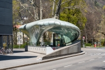 Hungerburgbahn Talstation, Station Congress, Innsbruck, Tirol, Austria