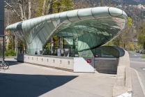 Hungerburgbahn Talstation, Station Congress, Innsbruck, Tirol, Austria