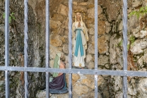 Lourdes-Grotte, Wallfahrtskirche Heiligwasser, Patscherkofel, Igls, Innsbruck, Tirol, Austria