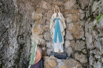 Lourdes-Grotte, Wallfahrtskirche Heiligwasser, Patscherkofel, Igls, Innsbruck, Tirol, Austria
