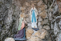 Lourdes-Grotte, Wallfahrtskirche Heiligwasser, Patscherkofel, Igls, Innsbruck, Tirol, Austria