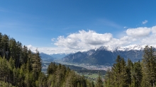 Blick vom Patscherkofel in das Inntal, Innsbruck, Tirol, Austria