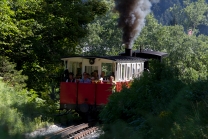 Achenseebahn zwischen Jenbach und Maurach Seespitz, Tirol, Austria