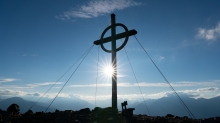 Gipfelkreuz Patscherkofel, Tirol, Austria