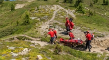 Bergung eines Verunglückten / Bergrettung / Tirol, Austria