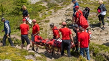 Bergung eines Verunglückten / Bergrettung / Tirol, Austria