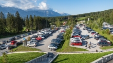 Patscherkofelbahn Parkplatz, Innsbruck, Tirol, Austria
