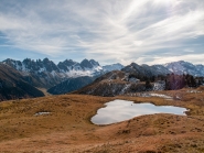 Salfeinssee, Salfeins, Kalkkögel, Stubaier Alpen, Tirol, Austria 
