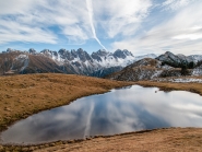 Salfeinssee, Salfeins, Kalkkögel, Stubaier Alpen, Tirol, Austria 