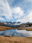 Salfeinssee, Salfeins, Kalkkögel, Stubaier Alpen, Tirol, Austria 