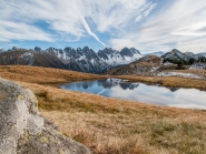 Salfeinssee, Salfeins, Kalkkögel, Stubaier Alpen, Tirol, Austria 