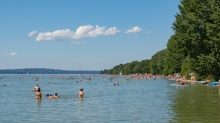 Erholungsgebiet Ambach, Starnberger See, Bayern, Deutschland