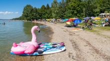 Erholungsgebiet Ambach, Starnberger See, Bayern, Deutschland