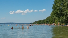 Erholungsgebiet Ambach, Starnberger See, Bayern, Deutschland