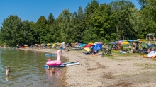 Erholungsgebiet Ambach, Starnberger See, Bayern, Deutschland