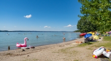 Erholungsgebiet Ambach, Starnberger See, Bayern, Deutschland