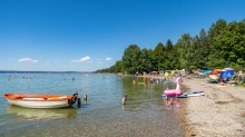 Erholungsgebiet Ambach, Starnberger See, Bayern, Deutschland