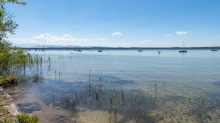 Erholungsgebiet Ambach, Starnberger See, Bayern, Deutschland