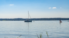 Erholungsgebiet Ambach, Starnberger See, Bayern, Deutschland