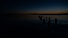 Abendstimmung / Erholungsgebiet Ambach, Starnberger See, Bayern, Deutschland