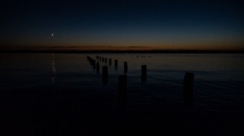 Abendstimmung / Erholungsgebiet Ambach, Starnberger See, Bayern, Deutschland