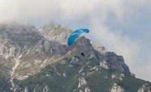 Paragleiter, Gleitschirm / Fulpmes, Stubaital, Tirol, Austria