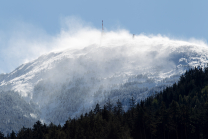 Schneesturm am Patscherkofel, Tirol, Austria