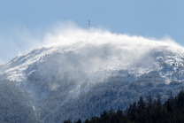 Schneesturm am Patscherkofel, Tirol, Austria