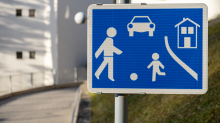 Verkehrsschild: verkehrsberuhigter Bereich / Spielstraße, Wohnstraße