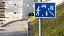 Verkehrsschild: verkehrsberuhigter Bereich / Spielstraße, Wohnstraße