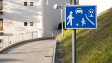 Verkehrsschild: verkehrsberuhigter Bereich / Spielstraße, Wohnstraße