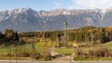 Liftstütze alte Patscherkofelbahn / Olympiagolf Igls, Innsbruck, Tirol, Austria