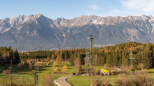 Liftstütze alte Patscherkofelbahn / Olympiagolf Igls, Innsbruck, Tirol, Austria