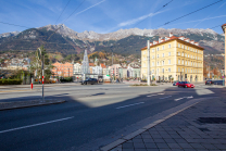 Innrain, Höhe Marktplatz, Innsbruck, Tirol, Austria