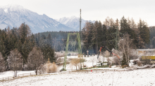 Liftstütze alte Patscherkofelbahn / Olympiagolf Igls, Innsbruck, Tirol, Austria