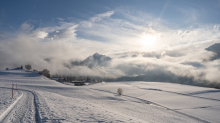 Winterlandschaft zwischen Patsch und Igls, Tirol, Austria