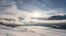 Winterlandschaft zwischen Patsch und Igls, Tirol, Austria