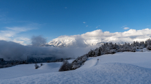Winterlandschaft zwischen Patsch und Igls, Tirol, Austria
