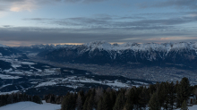 Blick von der Bergstation Patscherkofelbahn, Patscherkofel, Innsbruck, Tirol, Austria
