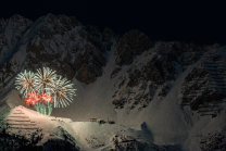 Silvester-Feuerwerk 2020/2021 auf der Seegrube, Nordkette, Innsbruck