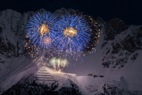 Silvester-Feuerwerk 2020/2021 auf der Seegrube, Nordkette, Innsbruck