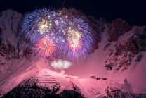 Silvester-Feuerwerk 2020/2021 auf der Seegrube, Nordkette, Innsbruck