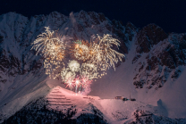 Silvester-Feuerwerk 2020/2021 auf der Seegrube, Nordkette, Innsbruck