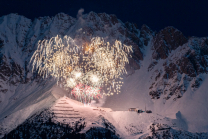 Silvester-Feuerwerk 2020/2021 auf der Seegrube, Nordkette, Innsbruck