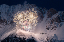 Silvester-Feuerwerk 2020/2021 auf der Seegrube, Nordkette, Innsbruck