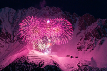 Silvester-Feuerwerk 2020/2021 auf der Seegrube, Nordkette, Innsbruck