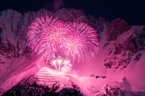 Silvester-Feuerwerk 2020/2021 auf der Seegrube, Nordkette, Innsbruck