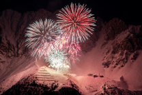 Silvester-Feuerwerk 2020/2021 auf der Seegrube, Nordkette, Innsbruck