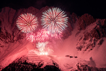 Silvester-Feuerwerk 2020/2021 auf der Seegrube, Nordkette, Innsbruck
