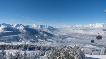 Blick vom Patscherkofel in das Inntal, Tirol, Austria